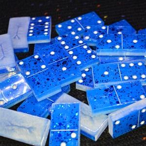 Epoxi dominó készlet - játék & sport - táblajáték és kártyajáték - dominó - Meska.hu