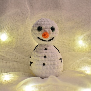 Amigurumi hóember, Karácsony, Karácsonyi lakásdekoráció, Karácsonyi manók, figurák, Horgolás, MESKA