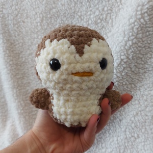 Amigurumi plüss pingvin, Karácsony, Karácsonyi lakásdekoráció, Karácsonyi manók, figurák, Horgolás, MESKA