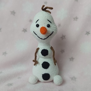 Horgolt Olaf hóember, Karácsony, Karácsonyi lakásdekoráció, Karácsonyi manók, figurák, Horgolás, MESKA