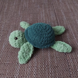 Amigurumi plüss teknősbéka - játék & sport - plüssállat & játékfigura - béka - Meska.hu