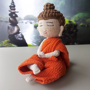 Horgolt Buddha figura, Otthon & Életmód, Dekoráció, Dísztárgy, Horgolás, MESKA