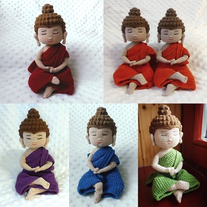 Horgolt Buddha figura - otthon & életmód - dekoráció - dekoratív figurák és szobrok - Meska.hu