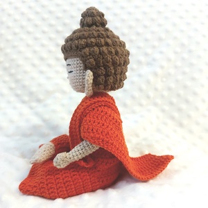 Horgolt Buddha figura - otthon & életmód - dekoráció - dekoratív figurák és szobrok - Meska.hu