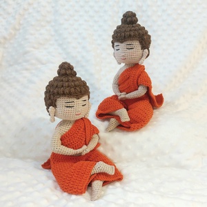 Horgolt Buddha figura - otthon & életmód - dekoráció - dekoratív figurák és szobrok - Meska.hu