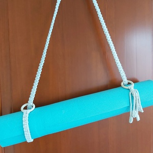 Makramé jóga matrac tartó - játék & sport - sport és kikapcsolódás - jóga, pilates, torna - jógatáska - Meska.hu