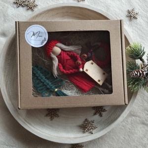 Makramé karácsonyfa díszek  - Meska.hu