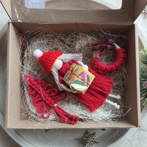 Makramé karácsonyfa díszek  - Meska.hu