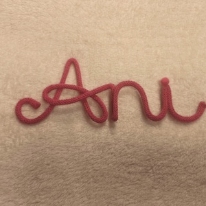 Fonal név, Baba - mama, Babanév dekoráció, Babaszoba dekoráció, , MESKA