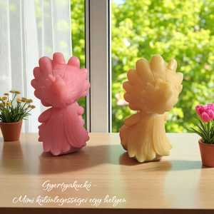 Napvirágos manóka gyertya  vidám tavaszi figura, illatos vagy illatmentes - kellékek & szerszámok - dekorációs kellékek - dekorációs gyertya - Meska.hu