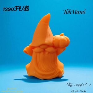 Halloween hangulat  vidám manógyertyák több változatban - kellékek & szerszámok - dekorációs kellékek - dekorációs gyertya - Meska.hu