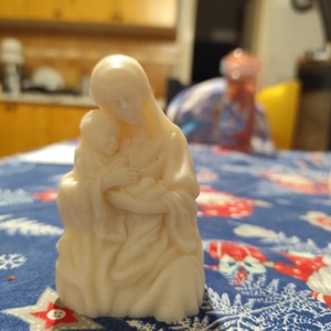 Mária és a Kis Jézus  emlékgyertya, Kellékek & szerszámok, Dekorációs kellékek, Dekorációs gyertya, , MESKA