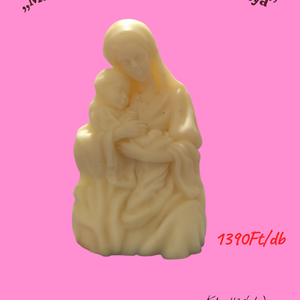Mária és a Kis Jézus  emlékgyertya - kellékek & szerszámok - dekorációs kellékek - dekorációs gyertya - Meska.hu
