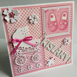 Kisbaba érkezett, babaköszöntő, megérkeztem , megszületett képeslap, üdvözlőlap 3D, Otthon & Életmód, Papír, írószer, Ajándékozás kellékei, Képeslap, üdvözlőlap, Mindenmás, Papírművészet, MESKA