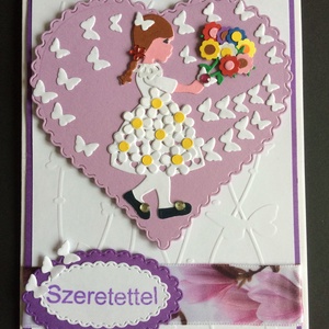 Anyák napi, Szeretettel képeslap, születésnap, névnap, óvodai ballagás, 3D, anyák napja -  - Meska.hu