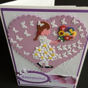 Anyák napi, Szeretettel képeslap, születésnap, névnap, óvodai ballagás, 3D, anyák napja -  - Meska.hu