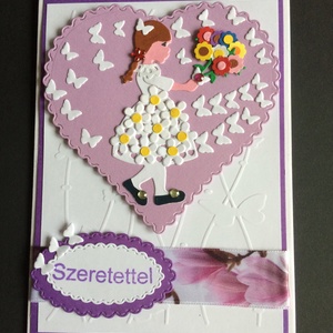 Anyák napi, Szeretettel képeslap, születésnap, névnap, óvodai ballagás, 3D, anyák napja -  - Meska.hu