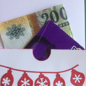 Karácsonyi képeslap, mikulásvirág, ajándékkísérő, Advent, Karácsony, Mikulás, üdvözlőlap, pénzátadó - karácsony - karácsonyi ajándékozás - karácsonyi képeslap, üdvözlőlap, ajándékkísérő - Meska.hu