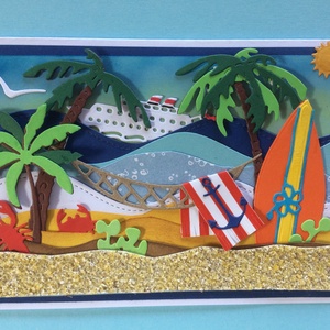 Irány a tenger! Képeslap, nyár, nyaralás,strand, beach - otthon & életmód - papír, írószer - Meska.hu