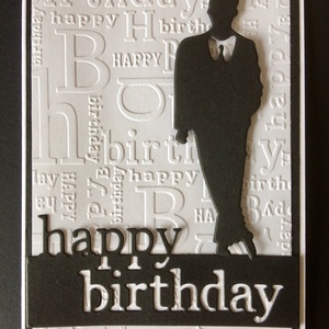 Születésnap köszöntő képeslap férfiaknak, fiúknak, gentleman, happy birthday - otthon & lakás - papír írószer - képeslap & levélpapír - Meska.hu