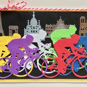 Bicikliversenyképeslap, kerékpárverseny, bicikli, kerékpár, Tour de France - otthon & életmód - papír, írószer - ajándékozás kellékei - képeslap, üdvözlőlap - Meska.hu