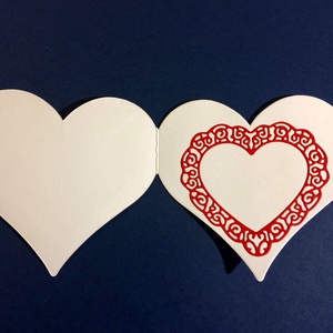 Ámor szív alakú szerelmes, Valentin napi képeslap, szerelem, Ámor nyila - otthon & életmód - papír, írószer - Meska.hu