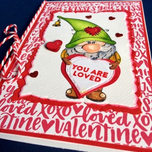 'Manó szerelem',szerelmes, Valentin napi képeslap, szerelem, love, törpe, szív - otthon & életmód - papír, írószer - Meska.hu