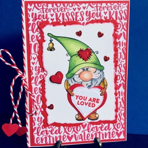 'Manó szerelem',szerelmes, Valentin napi képeslap, szerelem, love, törpe, szív - otthon & életmód - papír, írószer - Meska.hu