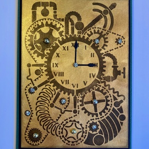 Steampunk óra képeslap születésnapra, névnapra - otthon & életmód - papír, írószer - Meska.hu