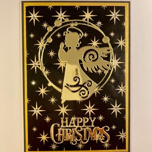 Angyal képeslap, Karácsony, Advent,  - Meska.hu