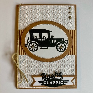 Autó képeslap férfiaknak, old timer, autó, veterán, retró, vintage, Otthon & Életmód, Papír, írószer, Képeslap, üdvözlőlap, Ajándékozás kellékei, Papírművészet, MESKA