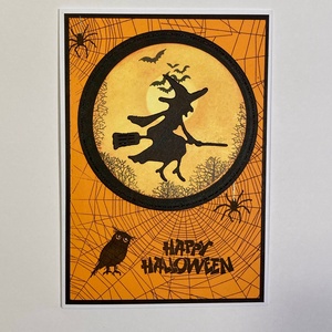 Halloween képeslap,boszorkány, szellem,denevér, varjú, kísértet, egér, fekete macska - otthon & életmód - dekoráció - halloween - halloweeni meghívó, képeslap, ajándékkísérő - Meska.hu