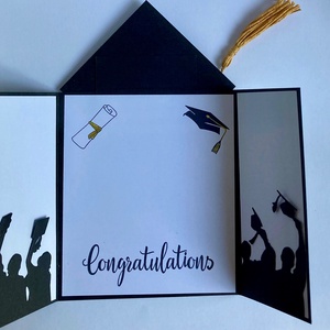 Ballagási kalap képeslap, diplomaosztó, diploma, ballagás - otthon & életmód - papír, írószer - ajándékozás kellékei - képeslap, üdvözlőlap - Meska.hu