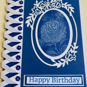 Születésnapi rózsás képeslap, ajándékkísérő, Otthon & Lakás, Papír írószer, Képeslap & Levélpapír, Papírművészet, MESKA