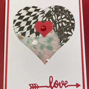 Valentin napi szerelmes képeslap, ajándékkísérő, szív, szerelem - otthon & életmód - papír, írószer - Meska.hu