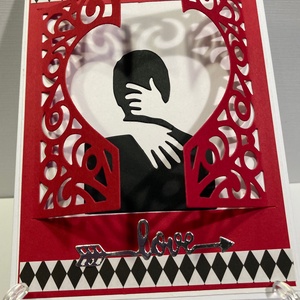 Valentin napi szerelmes képeslap, ajándékkísérő, szív, szerelem - otthon & életmód - papír, írószer - Meska.hu