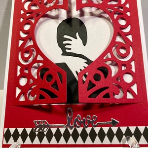 Valentin napi szerelmes képeslap, ajándékkísérő, szív, szerelem - otthon & életmód - papír, írószer - Meska.hu