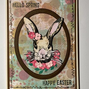 Húsvéti nyúl, nyuszi képeslap, ajándékkísérő - otthon & életmód - papír, írószer - Meska.hu