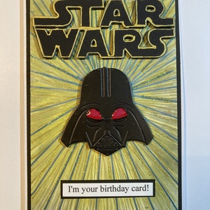 Star Wars születésnapi képeslap , Otthon & Életmód, Papír, írószer, Ajándékozás kellékei, Képeslap, üdvözlőlap, Papírművészet, MESKA