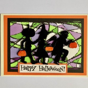 Halloween képeslap , Otthon & Életmód, Dekoráció, Halloween, Halloweeni meghívó, képeslap, ajándékkísérő, Papírművészet, MESKA