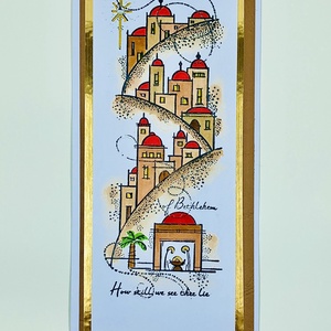 Karácsonyi képeslap - Betlehem Krisztus születése - Meska.hu