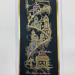 Karácsonyi képeslap - Betlehem Krisztus születése - karácsony - karácsonyi ajándékozás - karácsonyi képeslap, üdvözlőlap, ajándékkísérő - Meska.hu