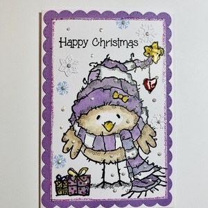 Kismadár karácsonyi képeslap, ajándékkísérő, üdvözlőlap - karácsony - karácsonyi ajándékozás - karácsonyi képeslap, üdvözlőlap, ajándékkísérő - Meska.hu