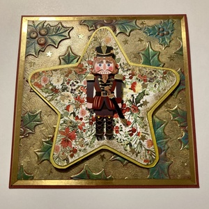 Diótörő karácsonyi képeslap, 3D, ajándékkísérő - karácsony - karácsonyi ajándékozás - karácsonyi képeslap, üdvözlőlap, ajándékkísérő - Meska.hu