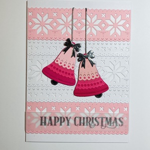  Csengők karácsonyi képeslap, üdvözlőlap, ajándékkísérő, harang - Meska.hu