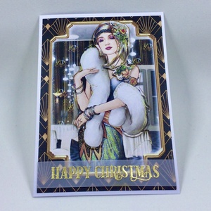 Art Deco karácsonyi képeslap, üdvözlőlap, ajándékkísérő - karácsony - karácsonyi ajándékozás - karácsonyi képeslap, üdvözlőlap, ajándékkísérő - Meska.hu