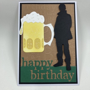 Sörös születésnapi képeslap, férfi, fiú,sörös korsó - Meska.hu