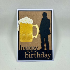 Sörös születésnapi képeslap, férfi, fiú,sörös korsó - otthon & életmód - papír, írószer - ajándékozás kellékei - képeslap, üdvözlőlap - Meska.hu