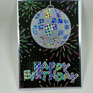 Disco gömb születésnapi képeslap - Meska.hu