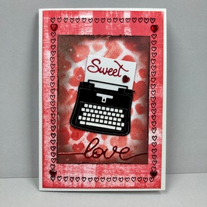 Valentin napi szerelmes képeslap, ajándékkísérő, szív, szerelem - otthon & életmód - papír, írószer - ajándékozás kellékei - képeslap, üdvözlőlap - Meska.hu